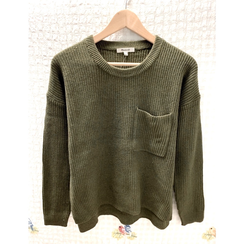 Madewell Thompson Pocket Pullover Sweater XS